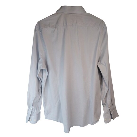 Express Mens Extra Slim Fit Light Blue Dress Shirt L - Picture 2 of 11